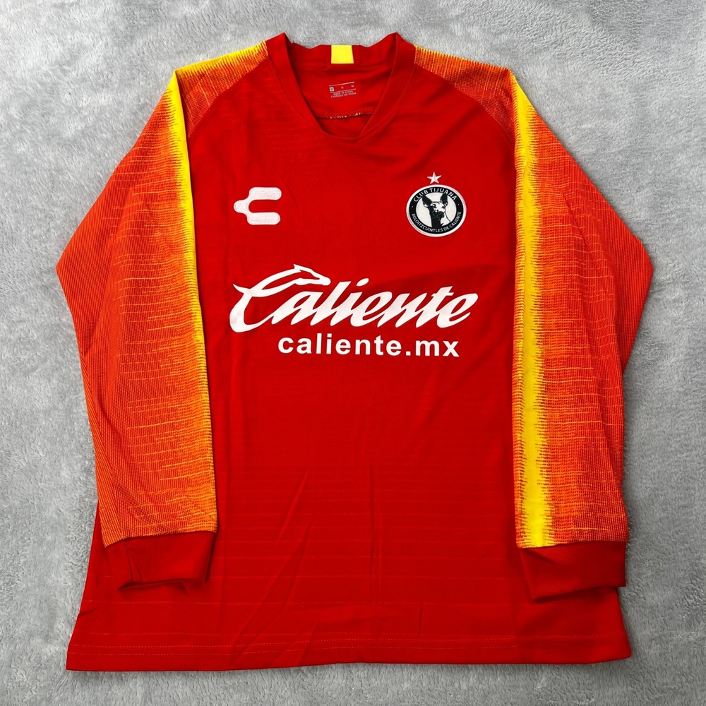 Charly Club Tijuana Xolos Goalkeeper Jersey M Red Men Soto #1 Soccer Football